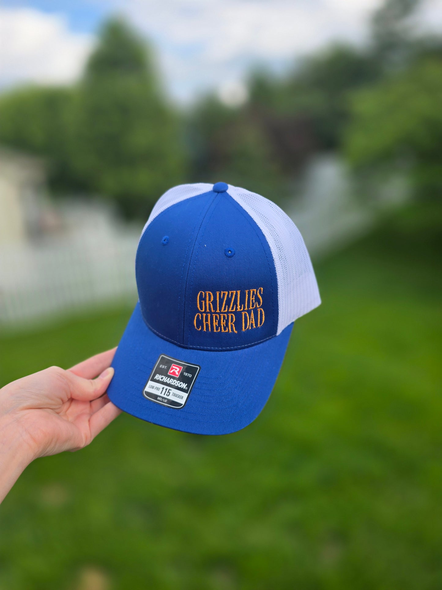 Grizzlies Cheer Dad embroidered hat