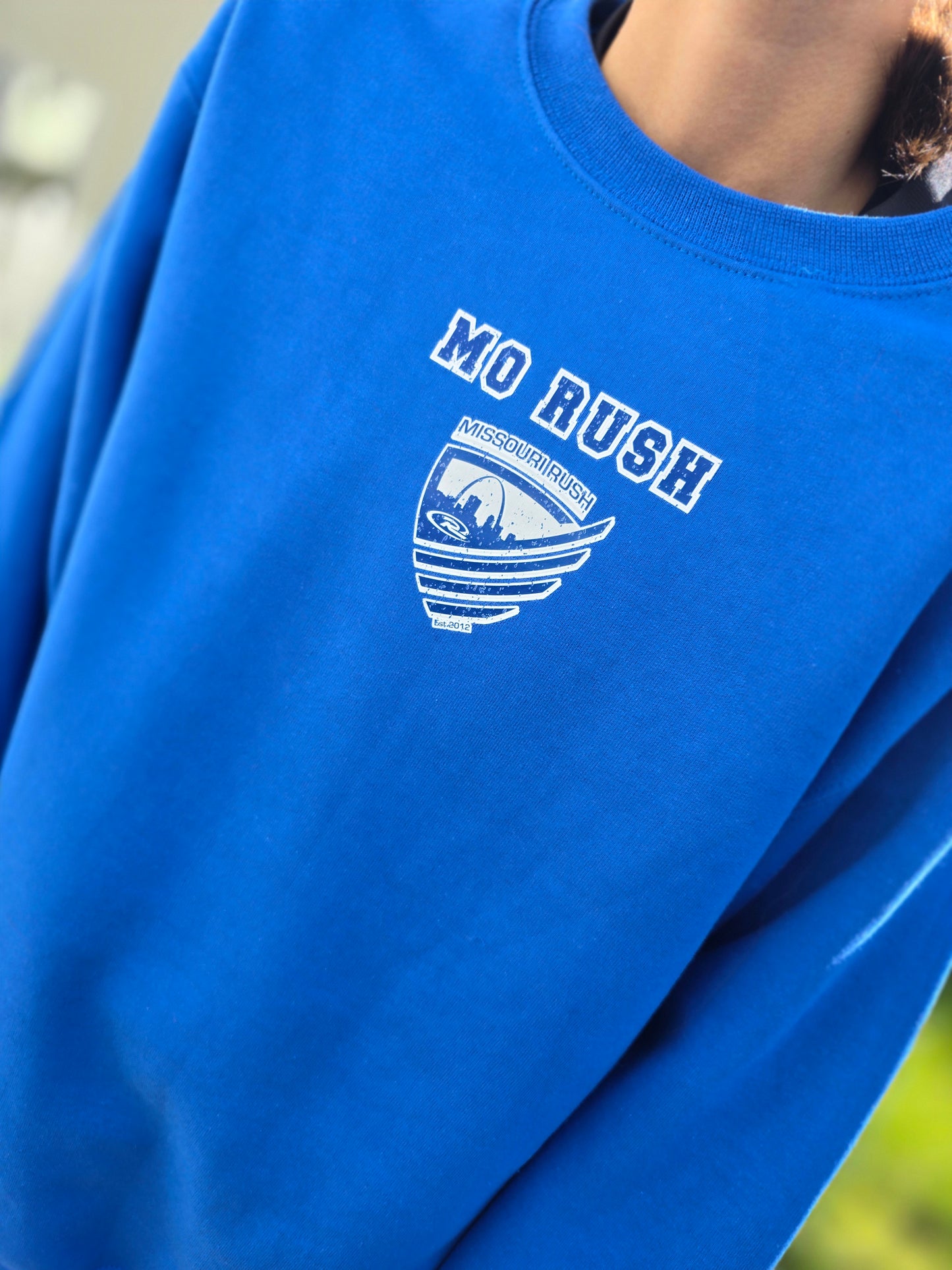 Large back spirit wear w/small front logo