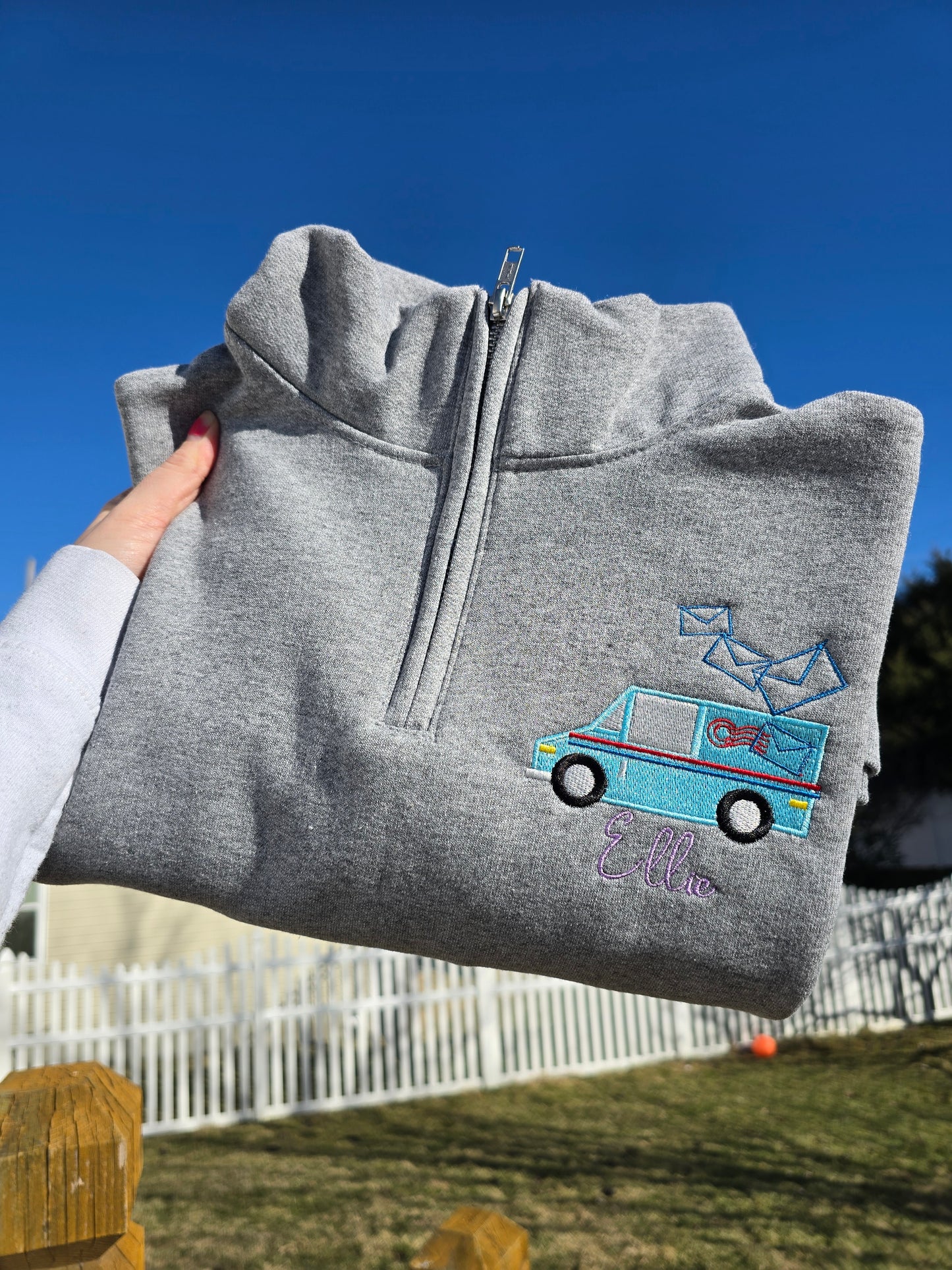Embroidered Occupation pullover