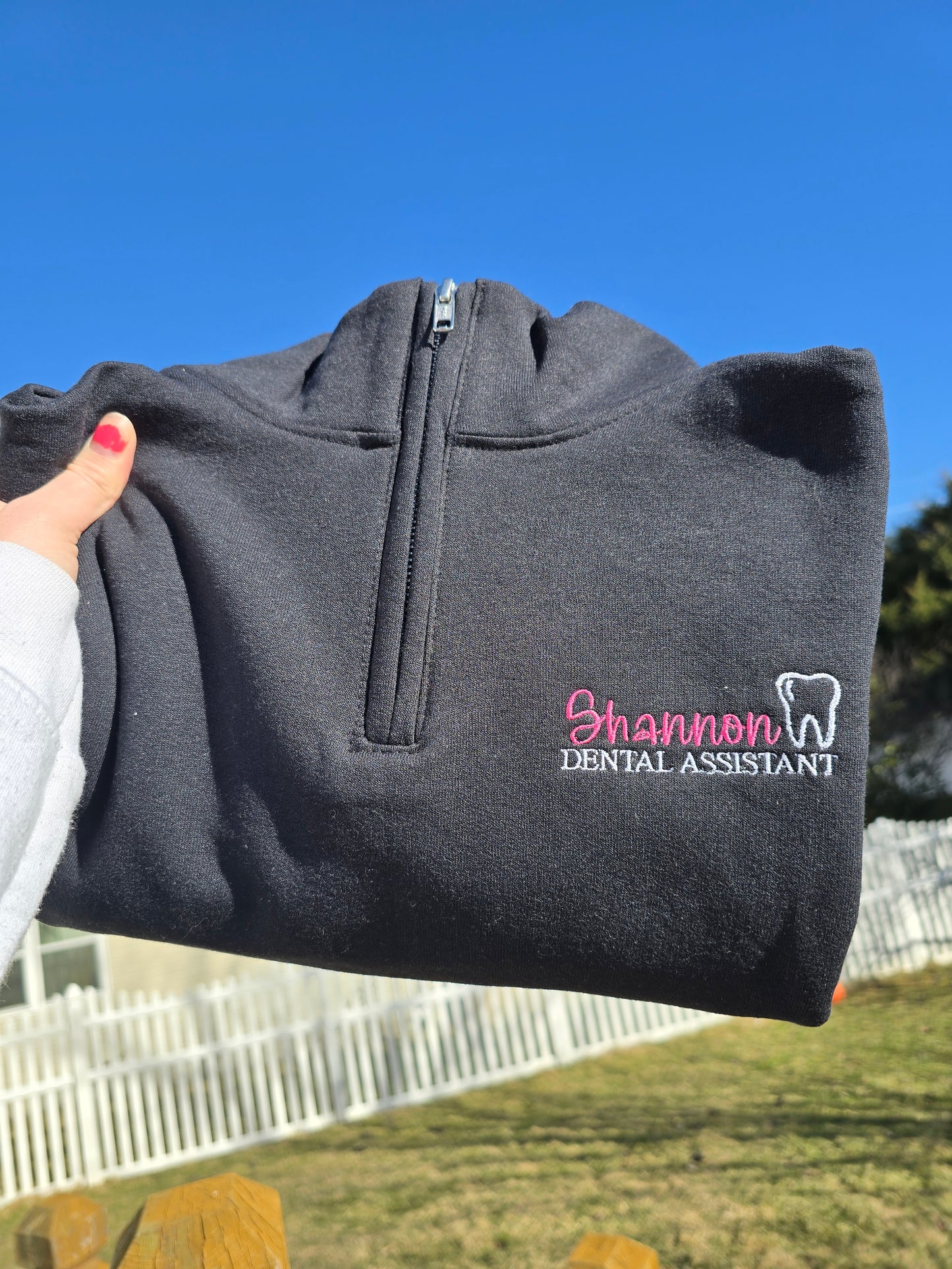 Embroidered Occupation pullover