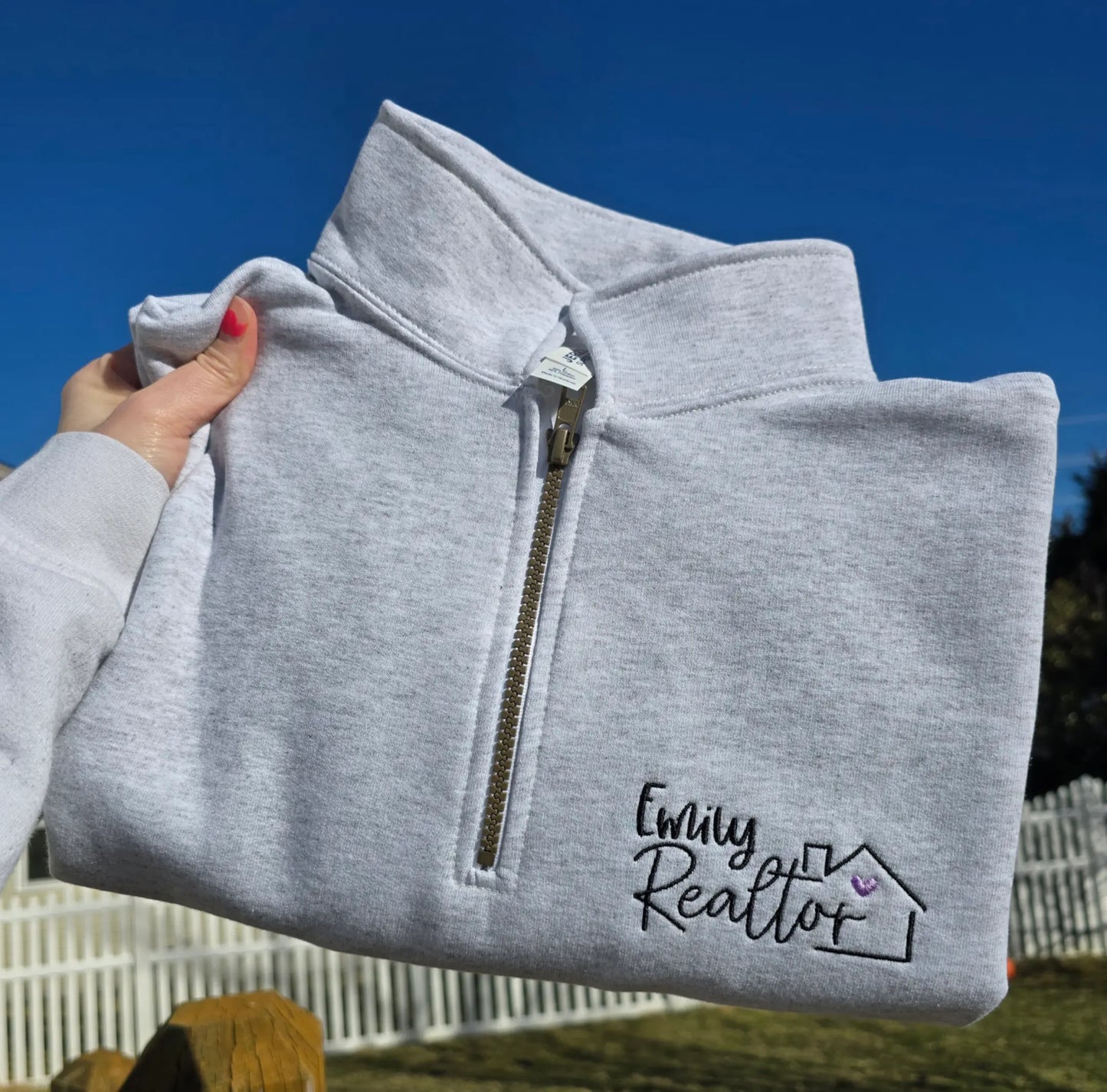 Embroidered Occupation pullover