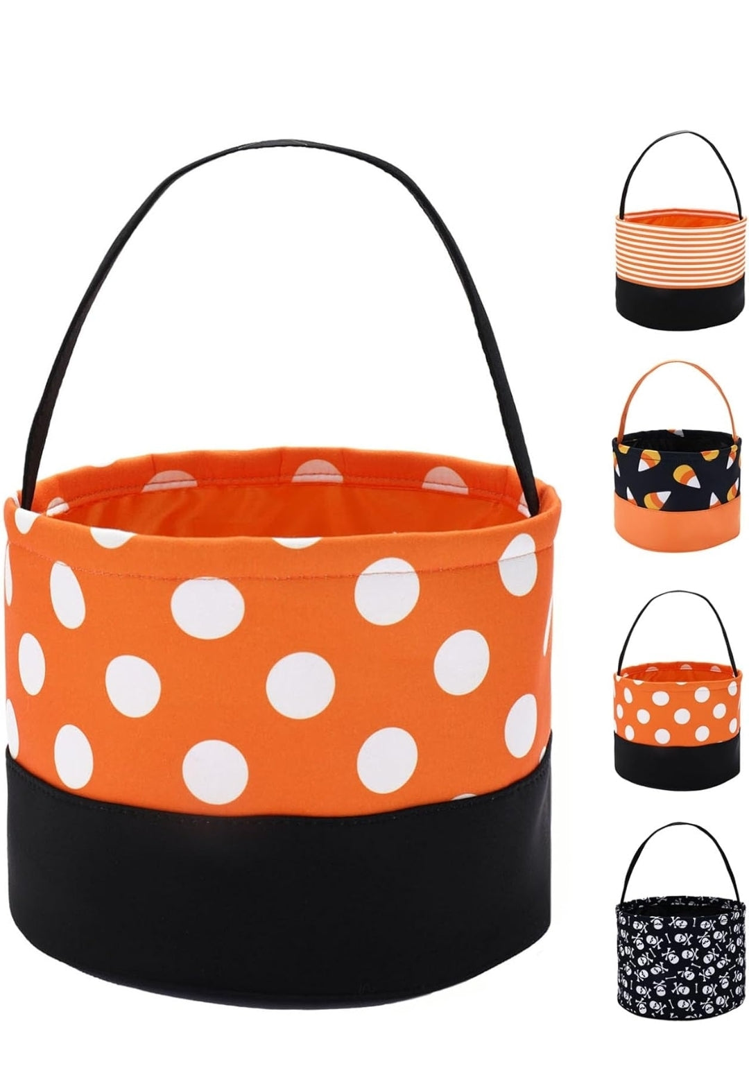Embroidered Halloween bucket