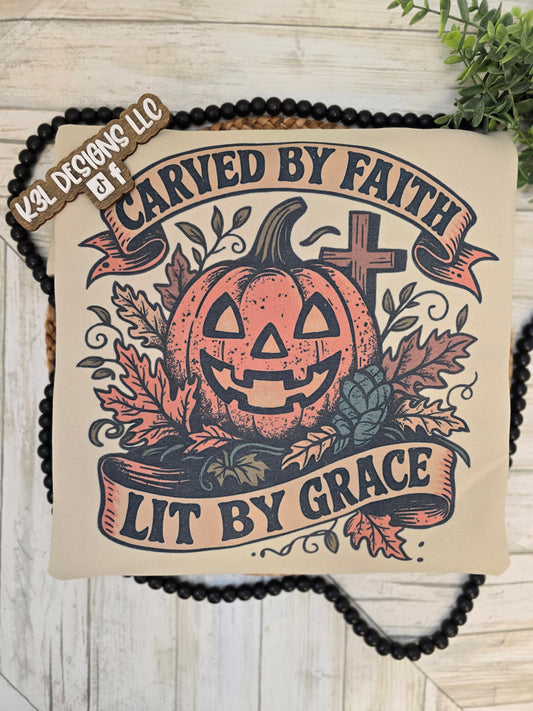 Carved by faith crewneck